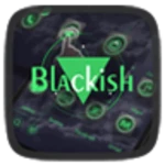 blackish 3d android application logo